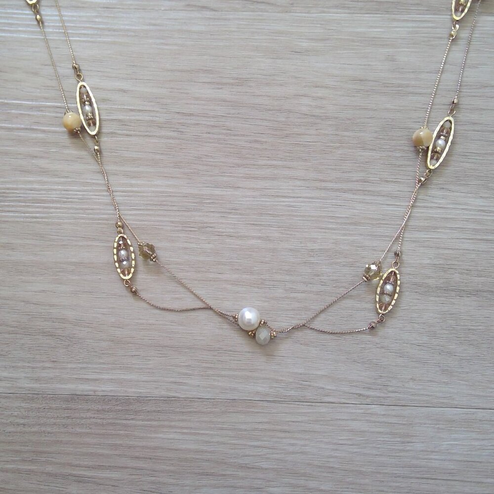 Ann Taylor Double Strand Necklace